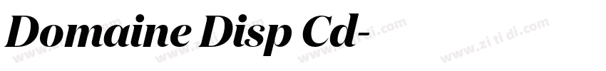Domaine Disp Cd字体转换 Domaine Disp Cd字体转换